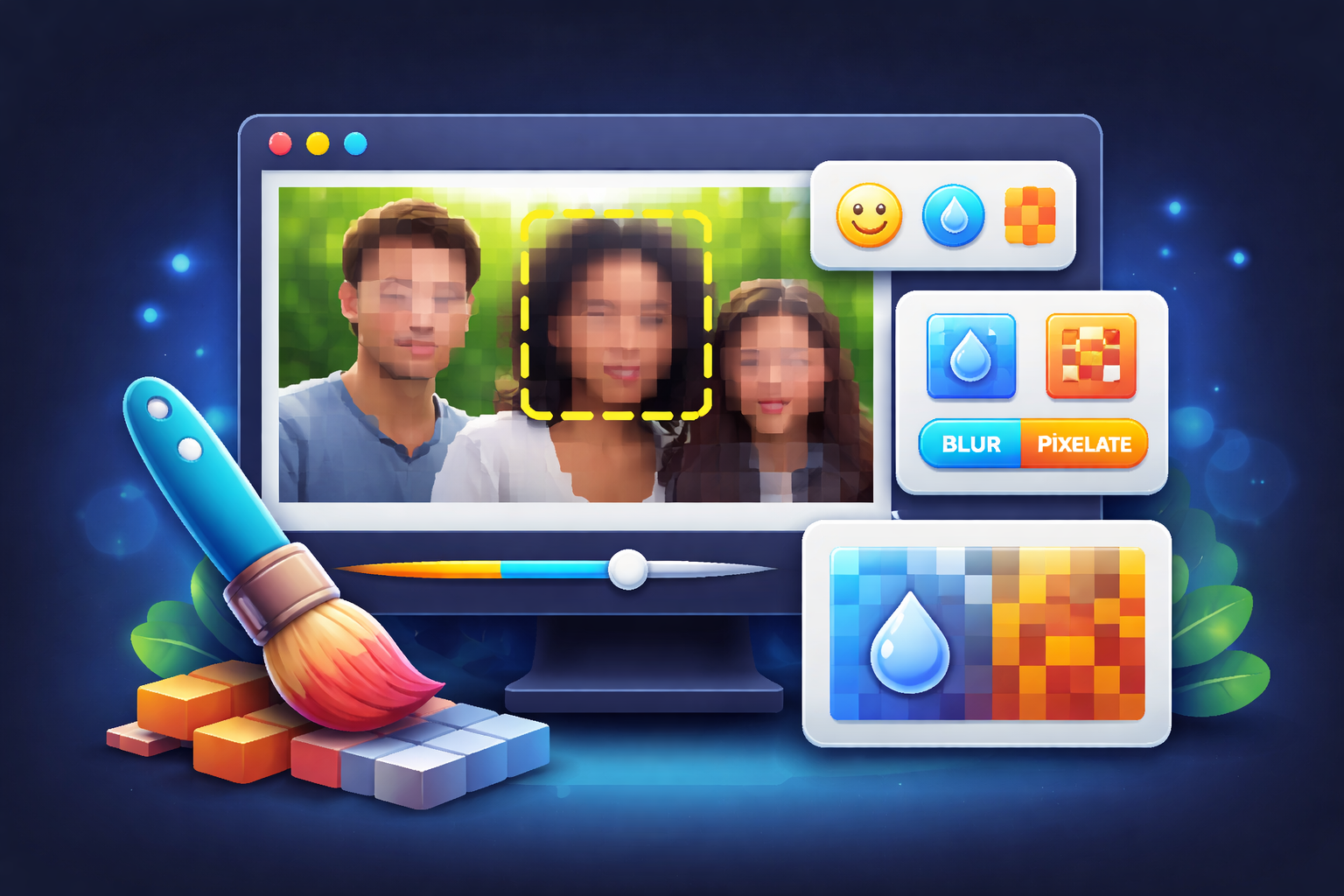 Blur & Redact Image
