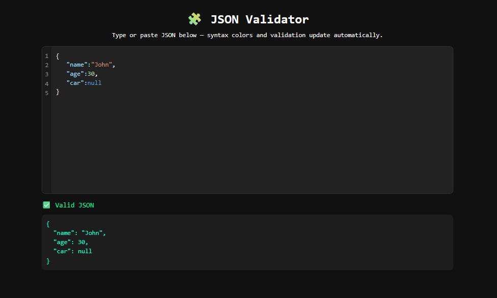 JSON Validator